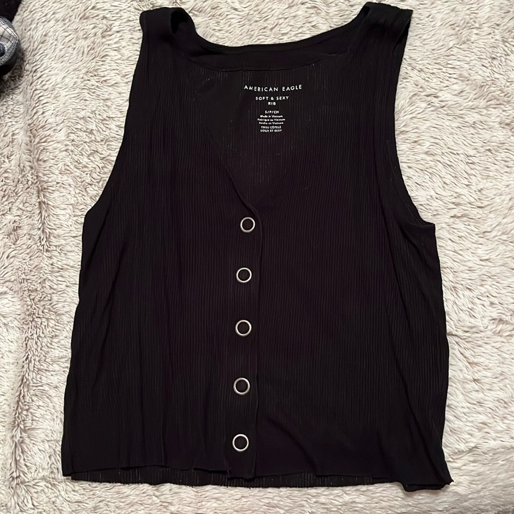 Black tank top